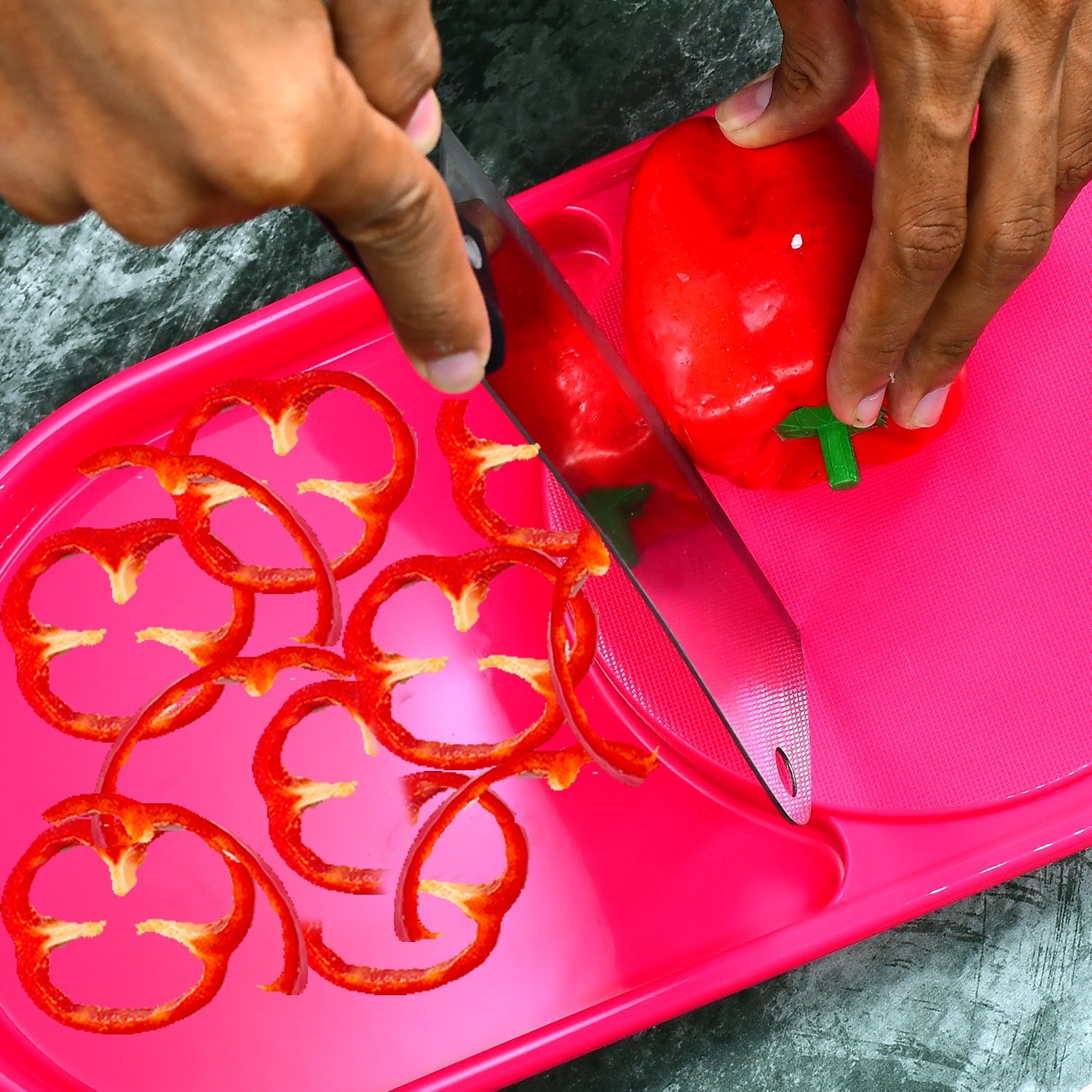 Plastic tray for chopping vegetables Plastic tray for chopping vegetables
